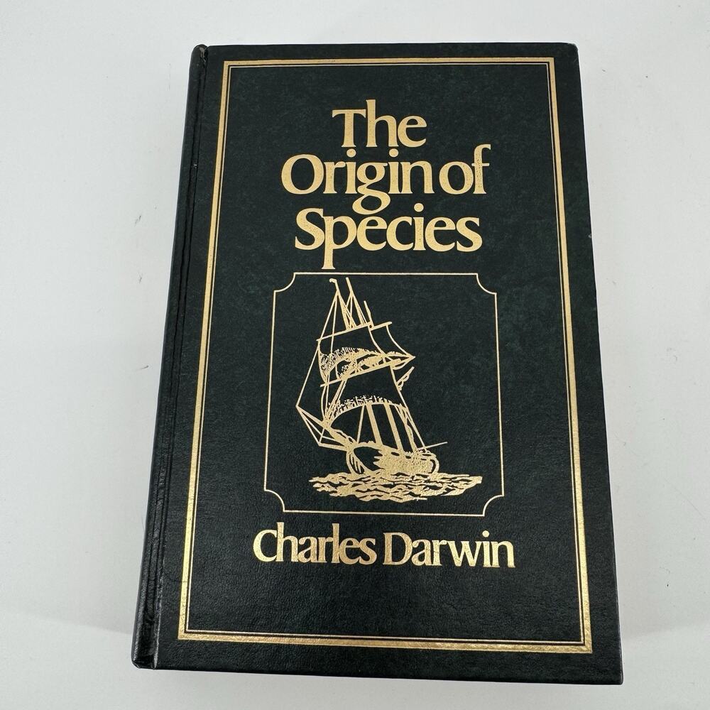 Charles Darwin The Origin Of Species 1979 Avenel Faux Leather Hardcover